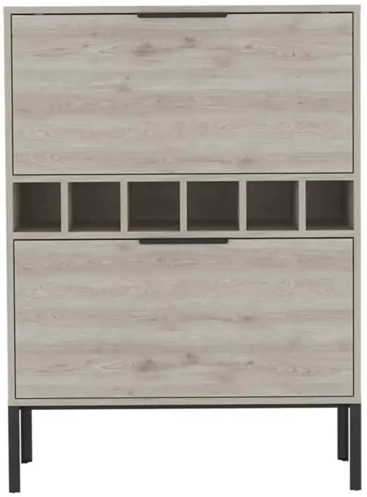 Bar Cabinet Puertu, Living Room, Light Gray