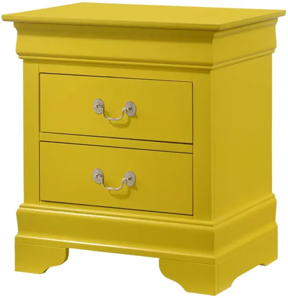 Louis Philippe 2-Drawer Nightstand (24 in. H X 22 in. W X 16 in. D)