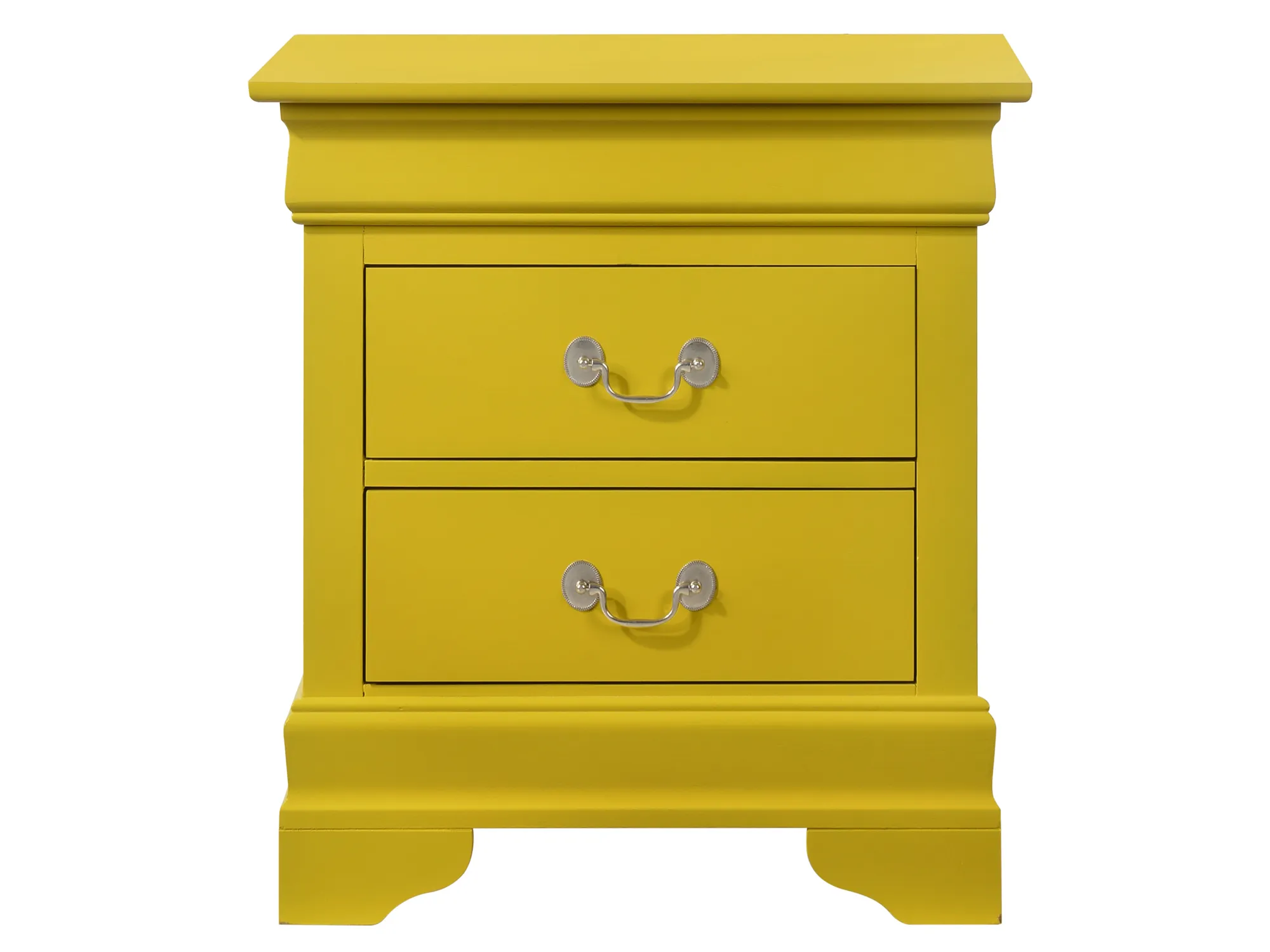 Louis Philippe 2-Drawer Nightstand (24 in. H X 22 in. W X 16 in. D)