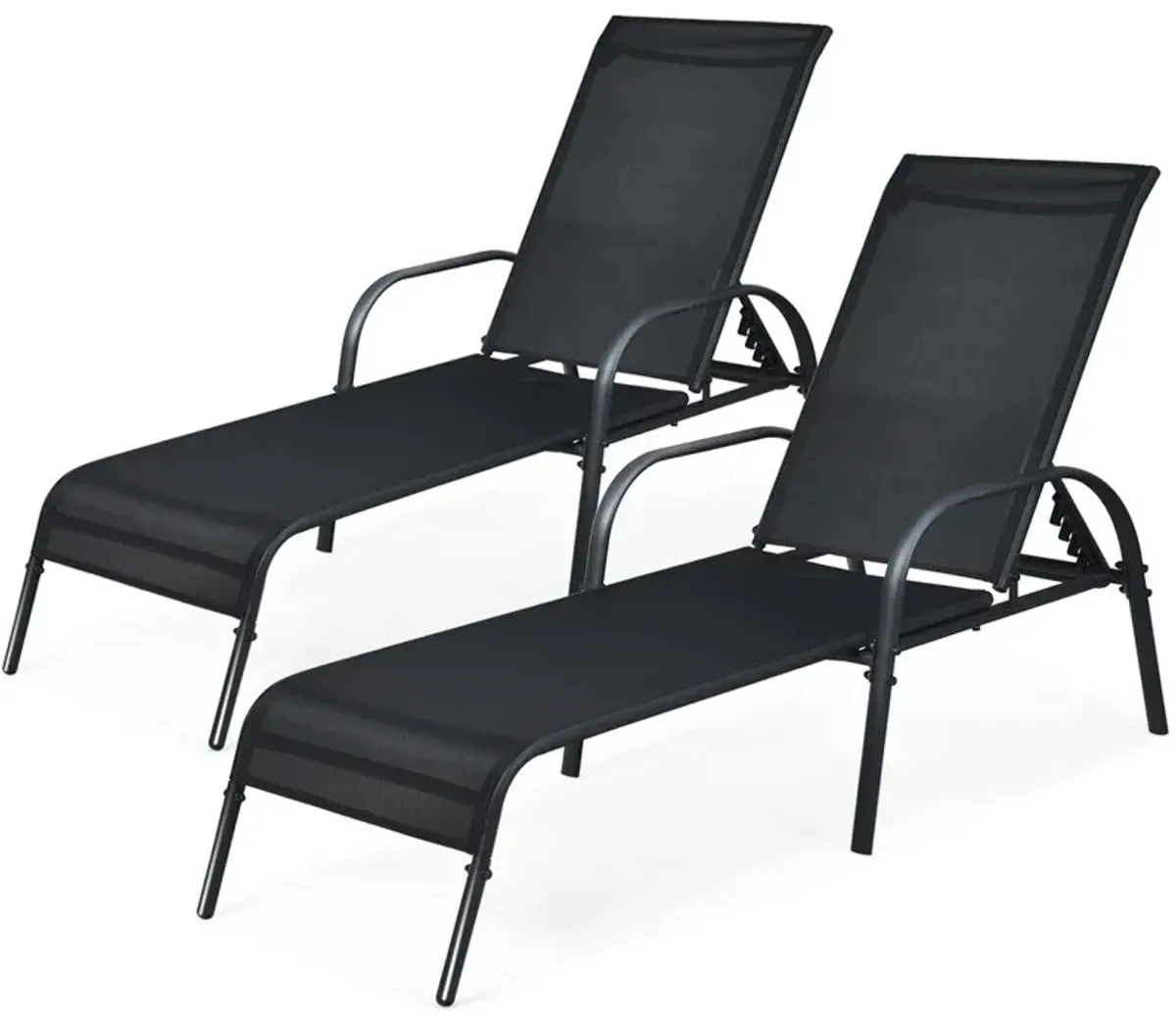 Set of 2 Patio Lounge Chairs