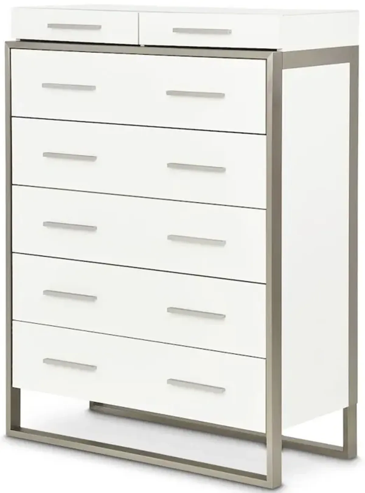 Michael Amini Marquee 7-Drawer Chest - Cloud White