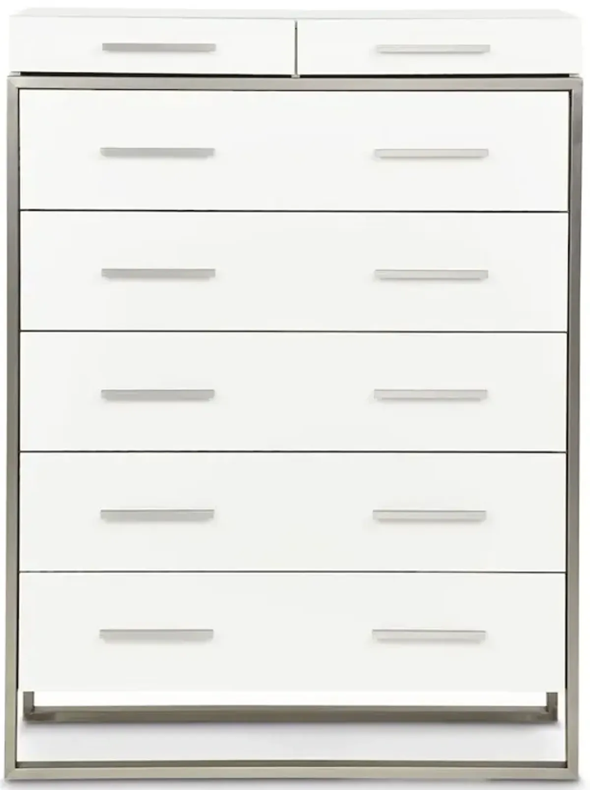 Michael Amini Marquee 7-Drawer Chest - Cloud White