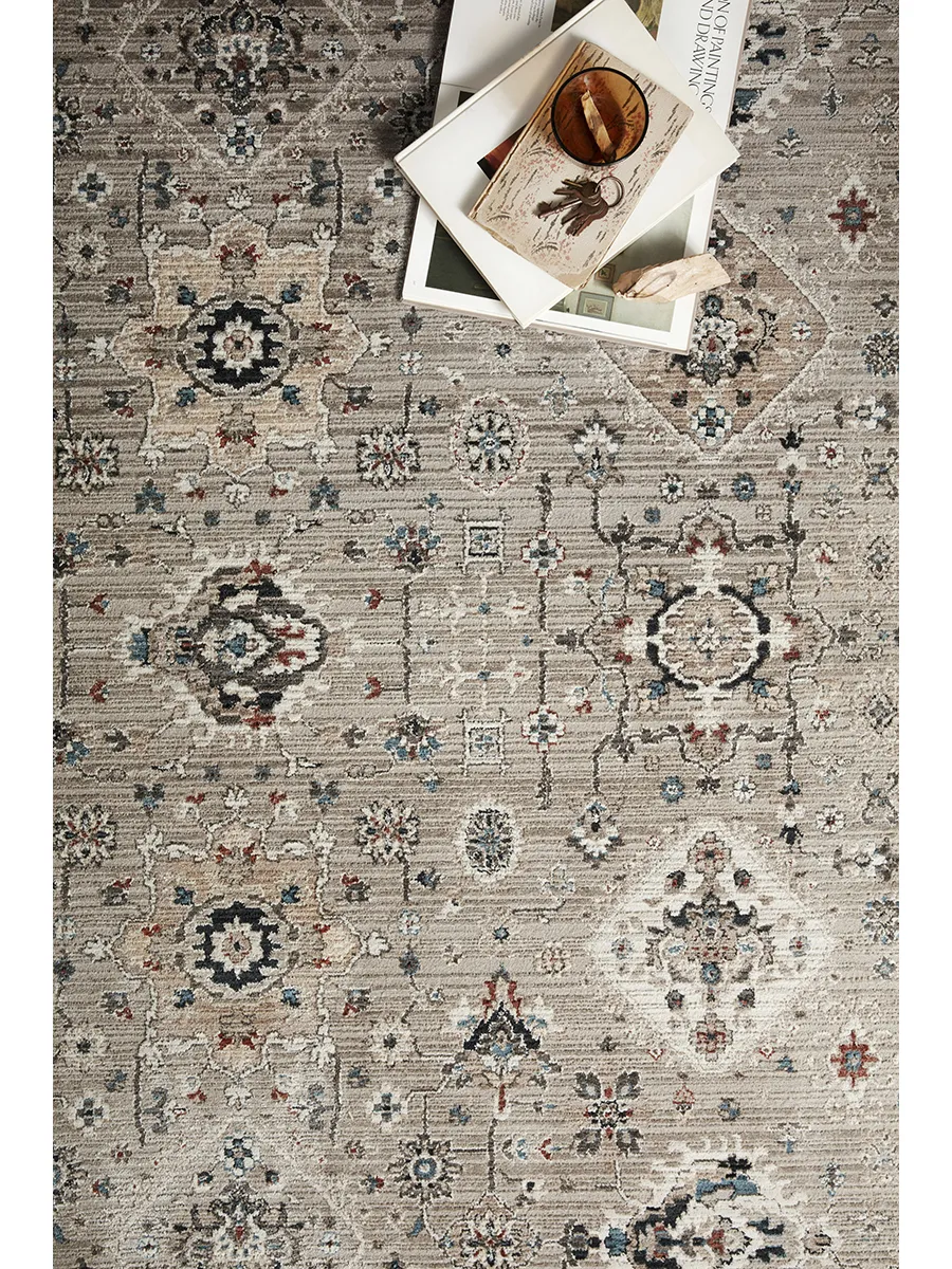 Leigh LEI02 Dove/Multi 6'7" x 9'6" Rug