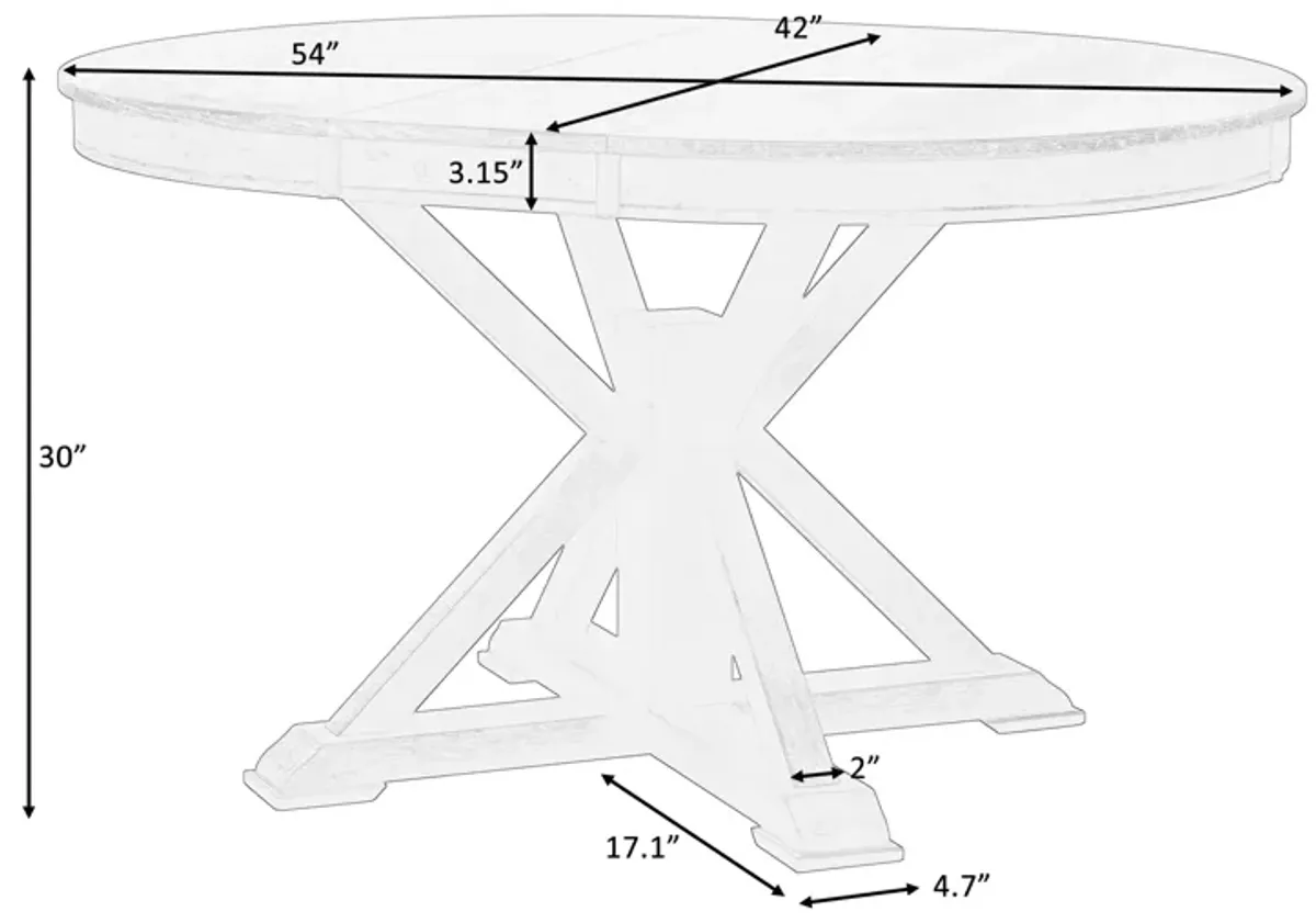 Gewnee Retro Functional Extendable Dining Table with a 12" Leaf for Dining Room and Living Room (Espresso)