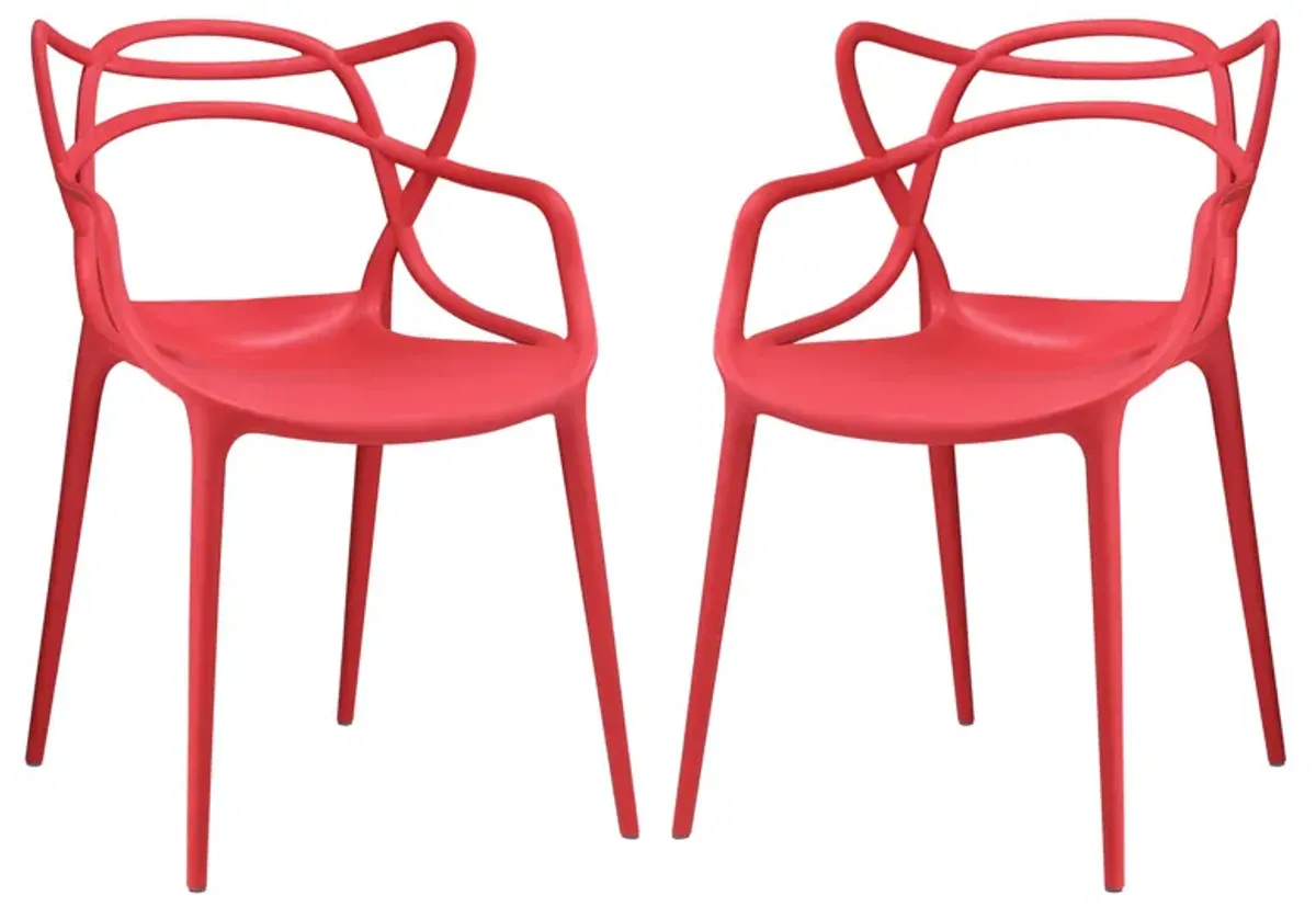 Entangled Dining Set Set of 2-Benzara