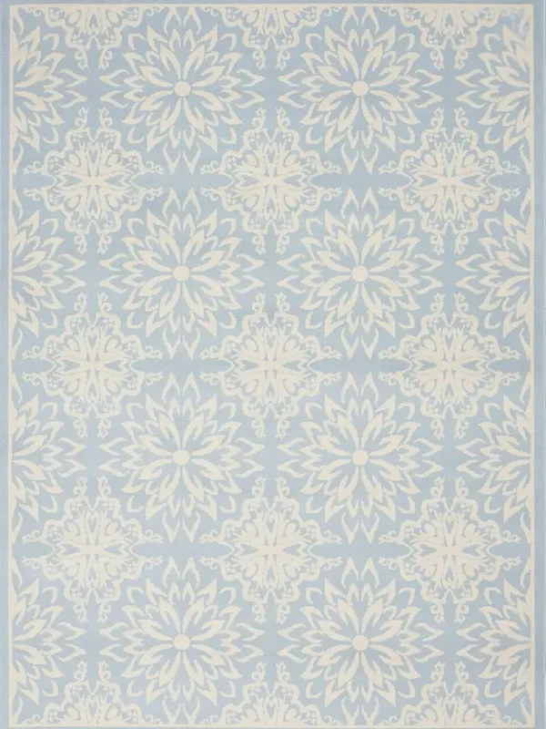 Jubilant JUB06 Ivory/Light Blue 4' x 6' Rug