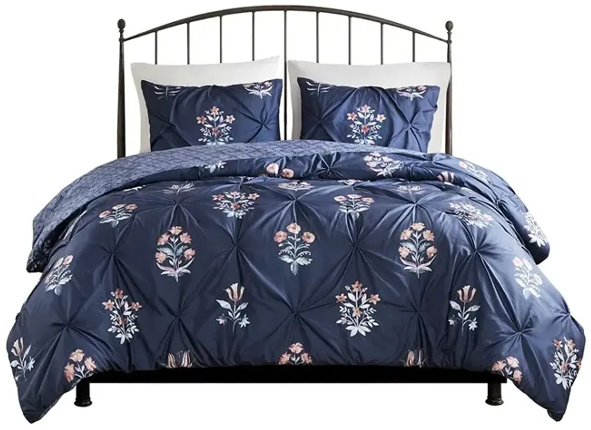 Gracie Mills Autumn 3 Piece Jacquard Comforter Set - Full/Queen