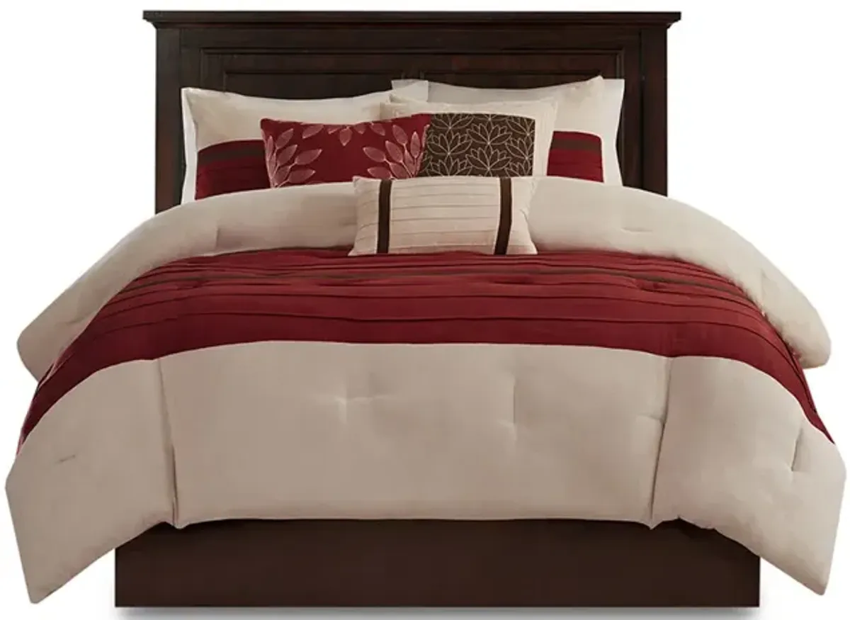 Gracie Mills Bryony 7-Piece Microsuede Comforter Set