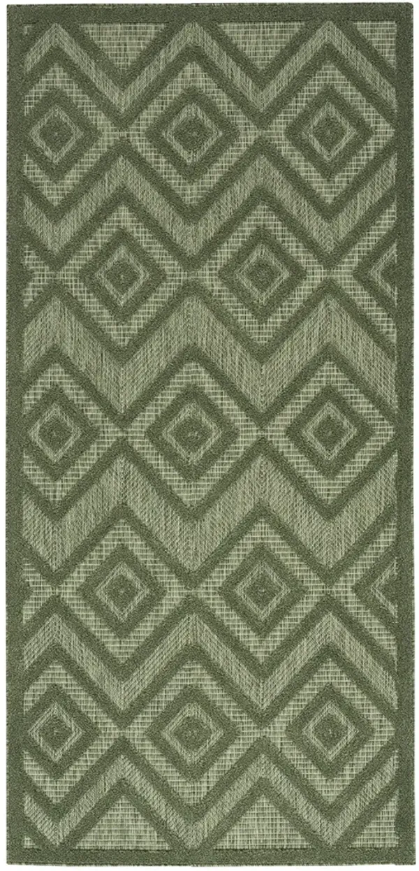 Versatile NRV01 Green 2'2" x 7'6 Rug