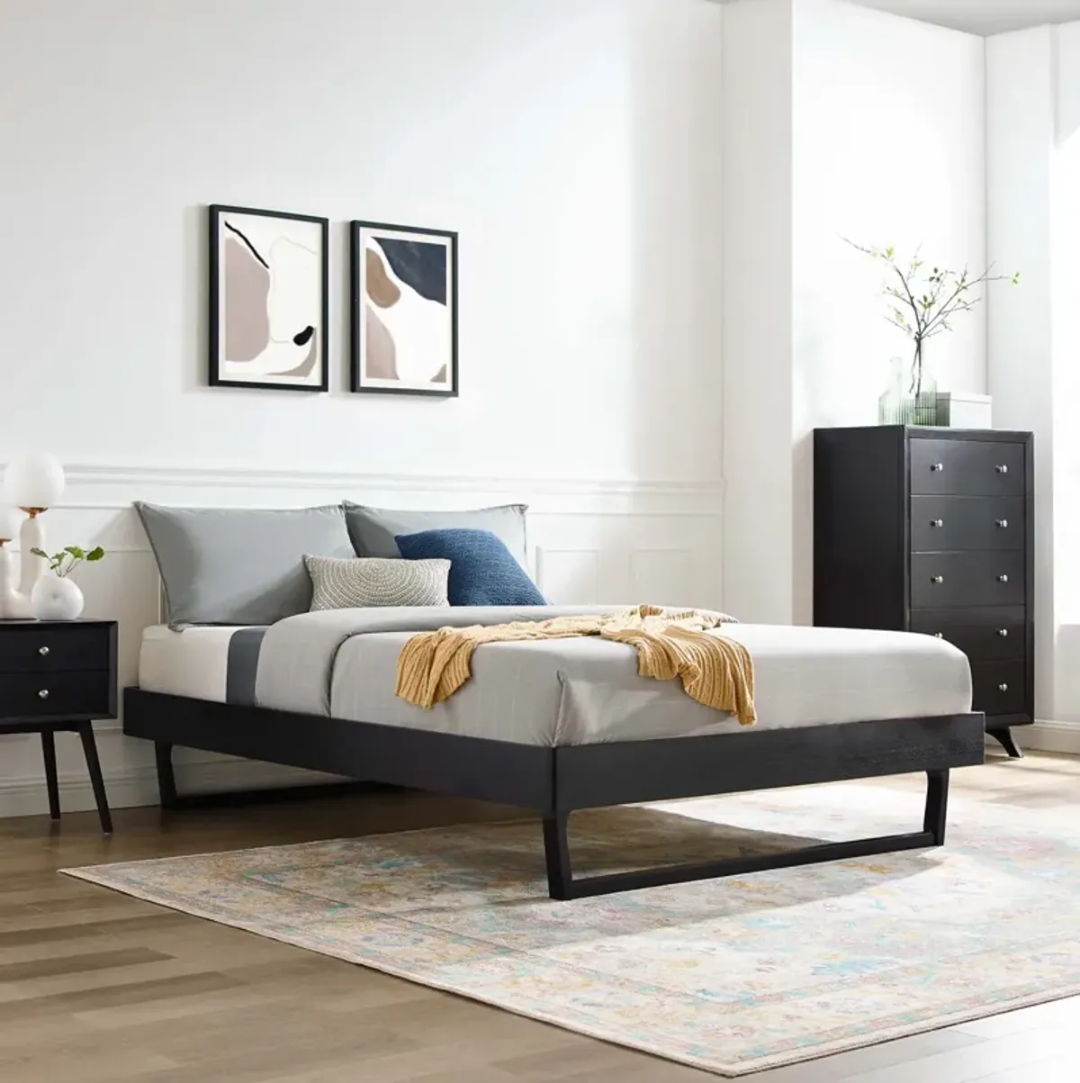 Modway - Billie Full Wood Platform Bed Frame