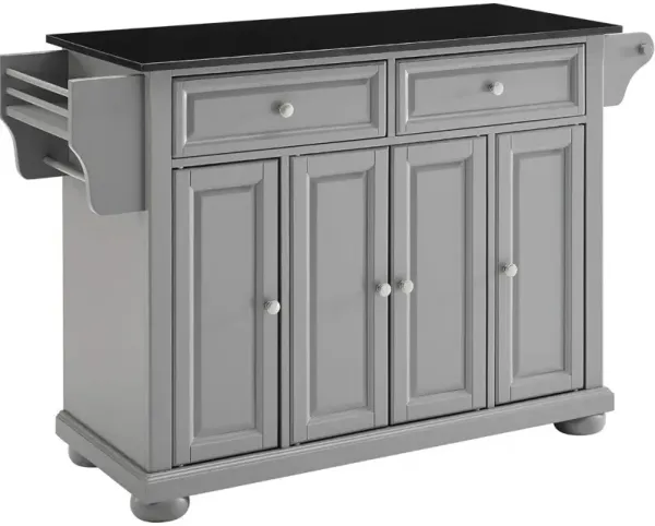 Alexandria Granite Top Full Size Kitchen Island/Cart