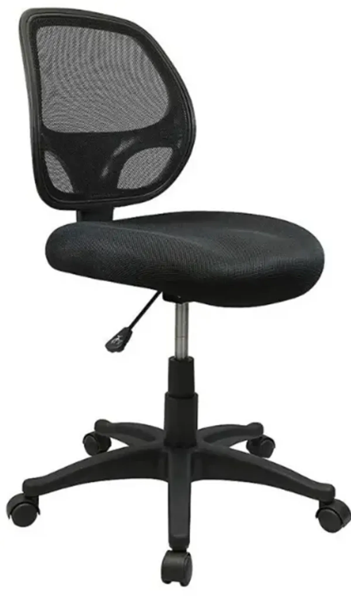 Nicer Furniture Mid-Back Black Mesh Computer Chair - Without Arms