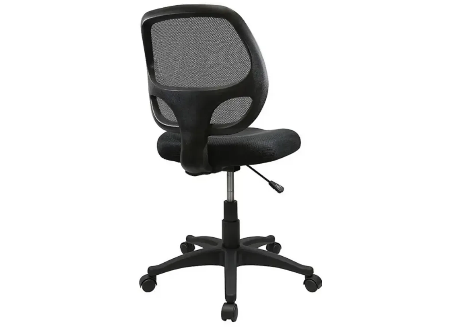 Nicer Furniture Mid-Back Black Mesh Computer Chair - Without Arms