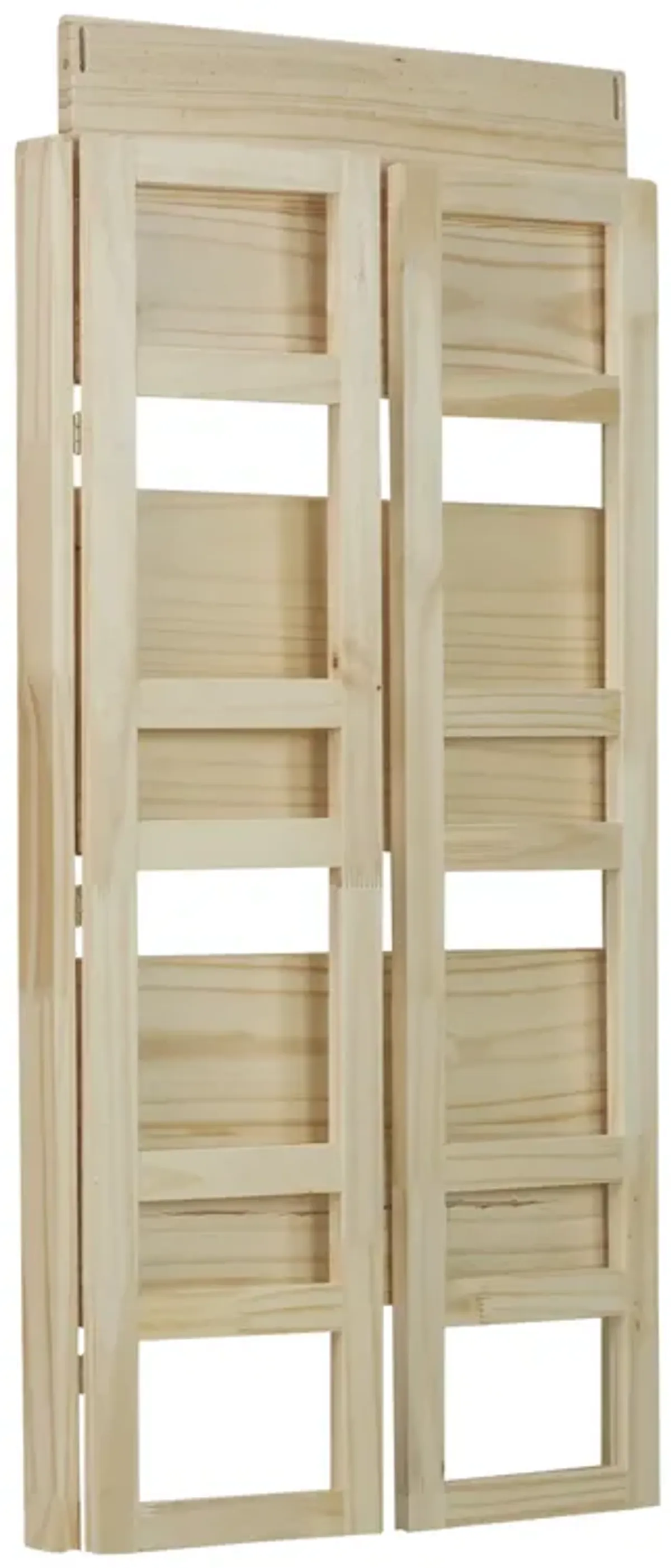 Casual Home 3-Shelf Folding Student Bookcase (20.75" Wide)-Natural