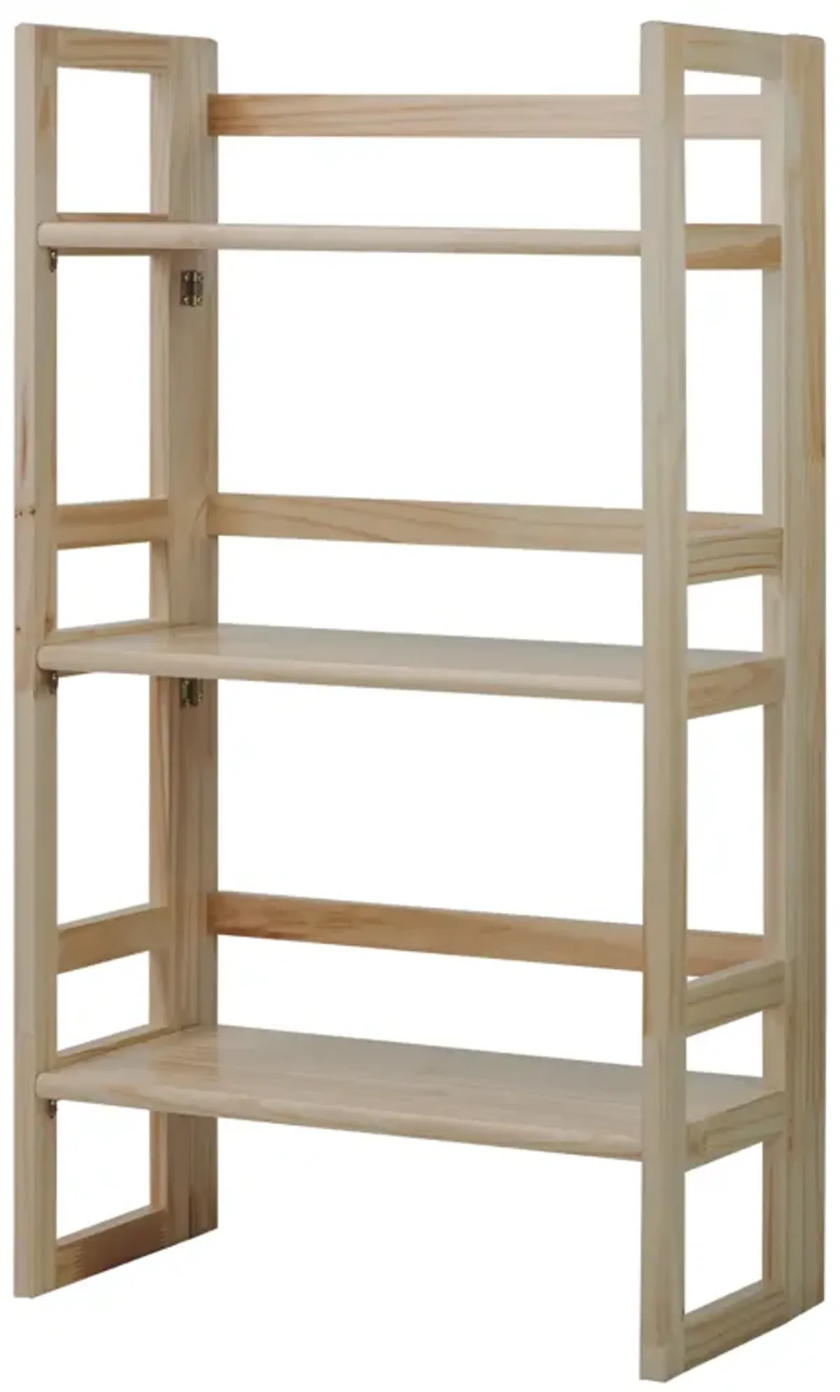 Casual Home 3-Shelf Folding Student Bookcase (20.75" Wide)-Natural