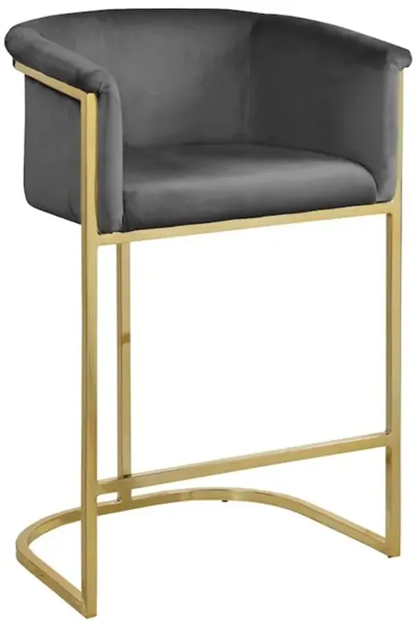 Meridian Furniture Donatella Velvet Stool
