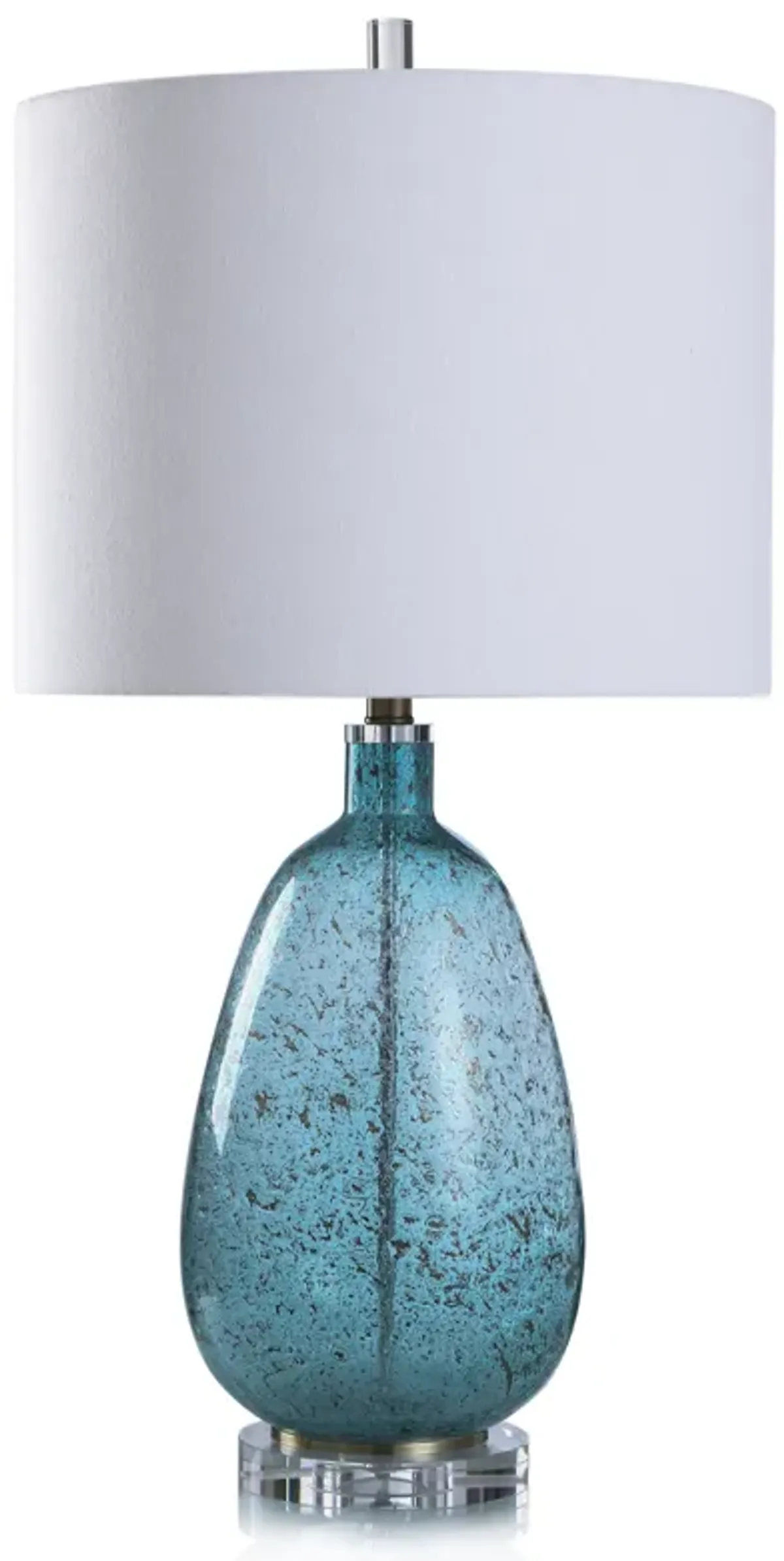 Tinted Turquoise Table Lamp