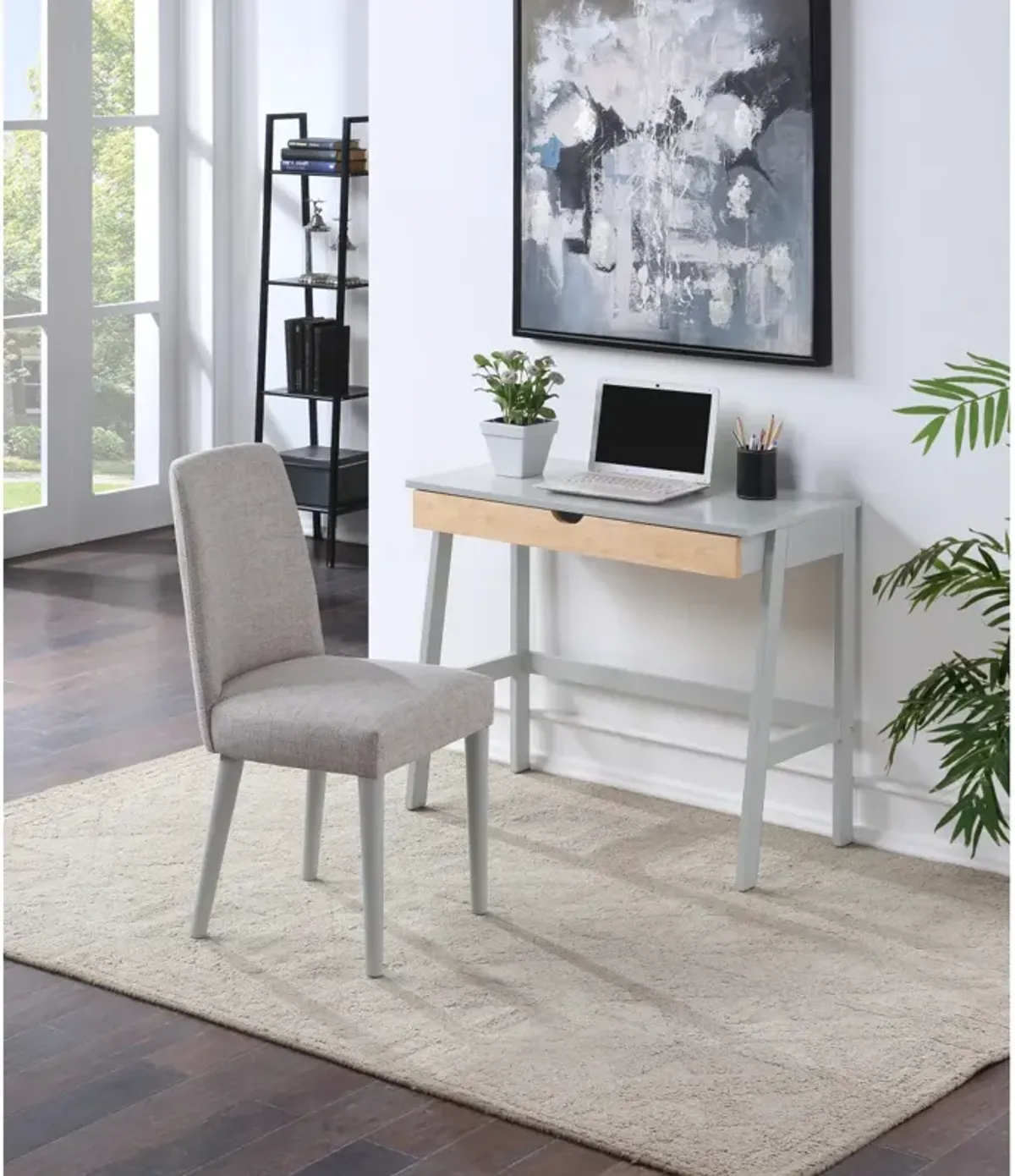 Hilton Desk In Gray/Natural