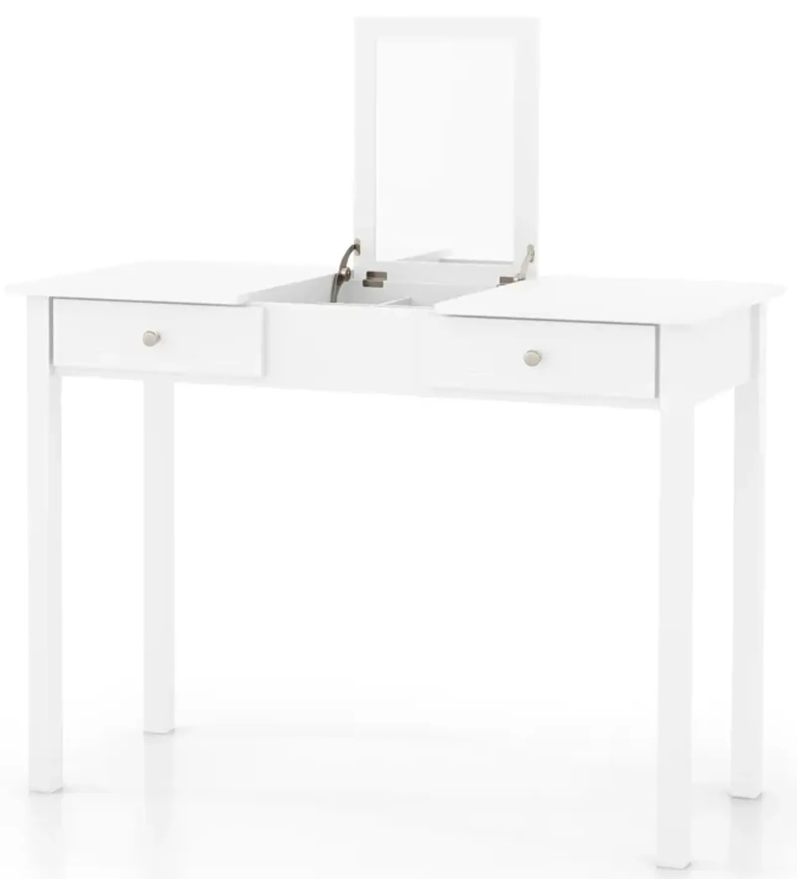 Vanity Desk Makeup Dressing Table with Flip Top Mirror and Drawers