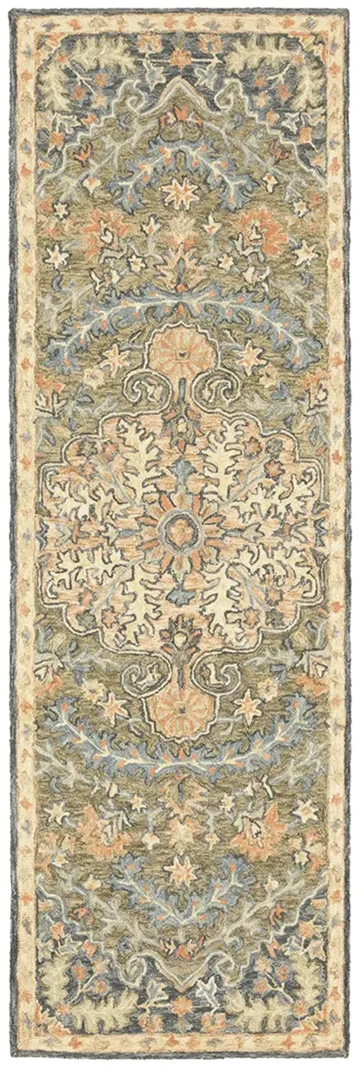 Alfresco 2'6" x 8' Blue Rug