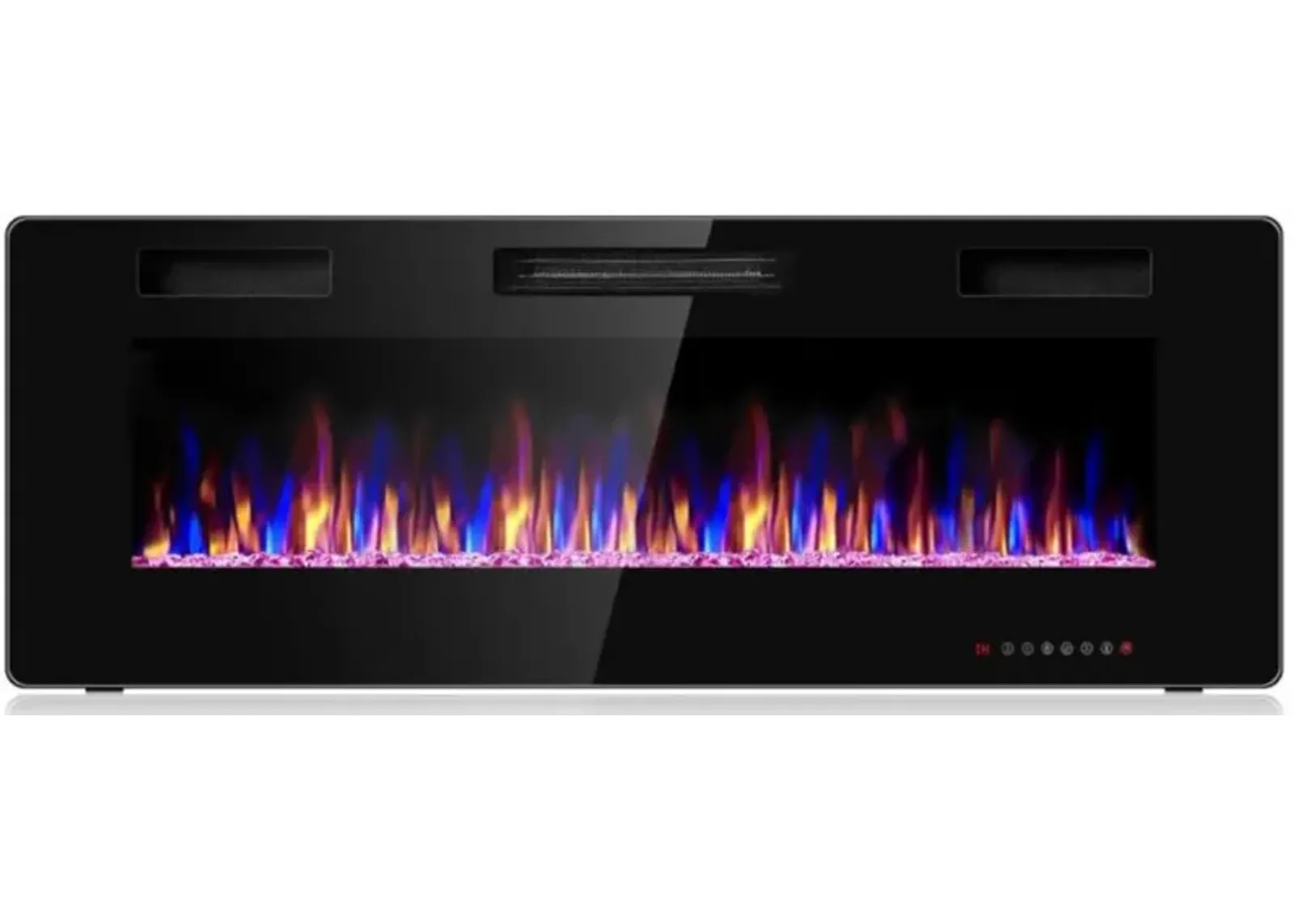 Hivvago 50 Inch Recessed Ultra Thin Electric Fireplace with Timer