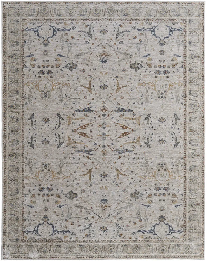 Pasha 39M4F 5' x 7'6" Ivory/Blue/Red Rug