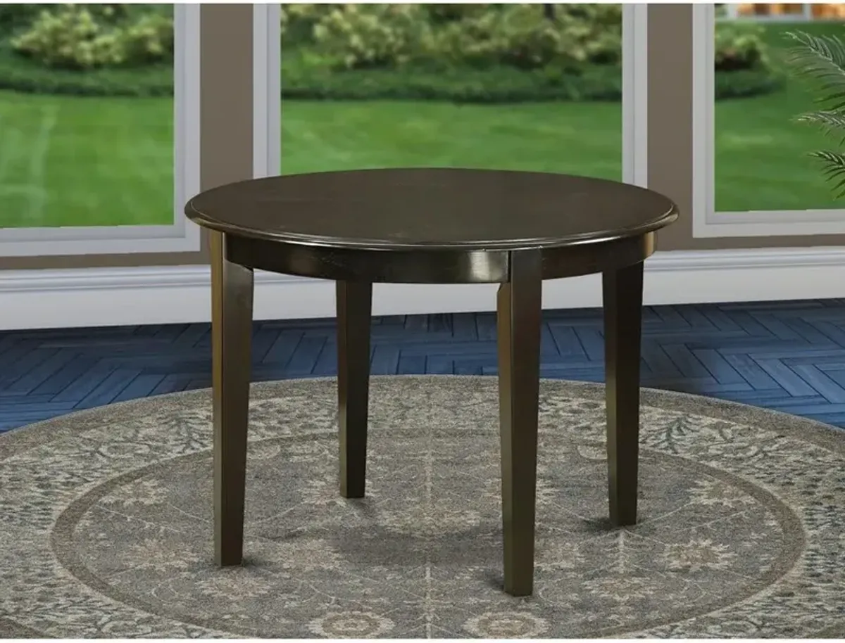 East West Furniture Boston  table  42  Round  with  4  tapered  legs