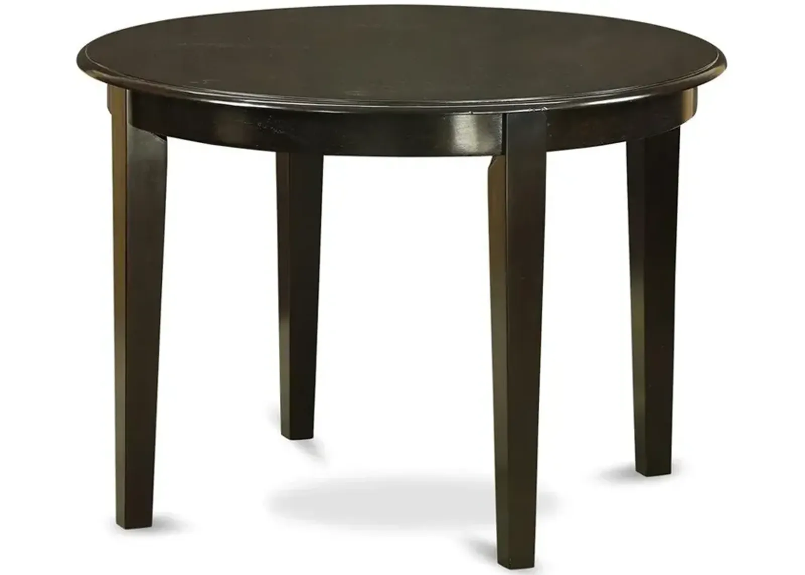 East West Furniture Boston  table  42  Round  with  4  tapered  legs