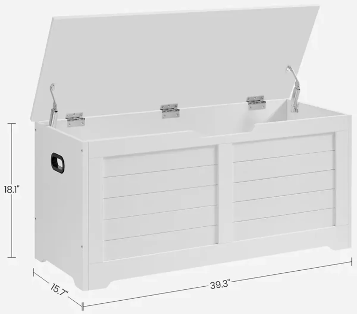 Storage Chest with 2 Safety Hinges