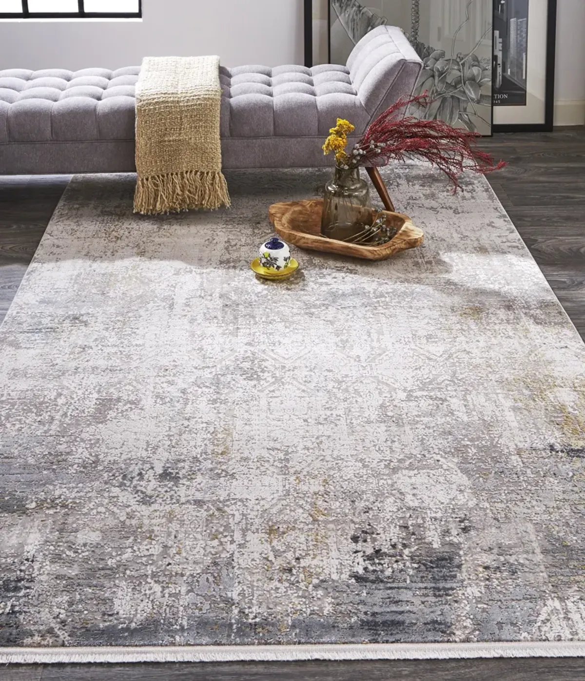 Cadiz 3892F Ivory/Taupe/Gray 12' x 18' Rug