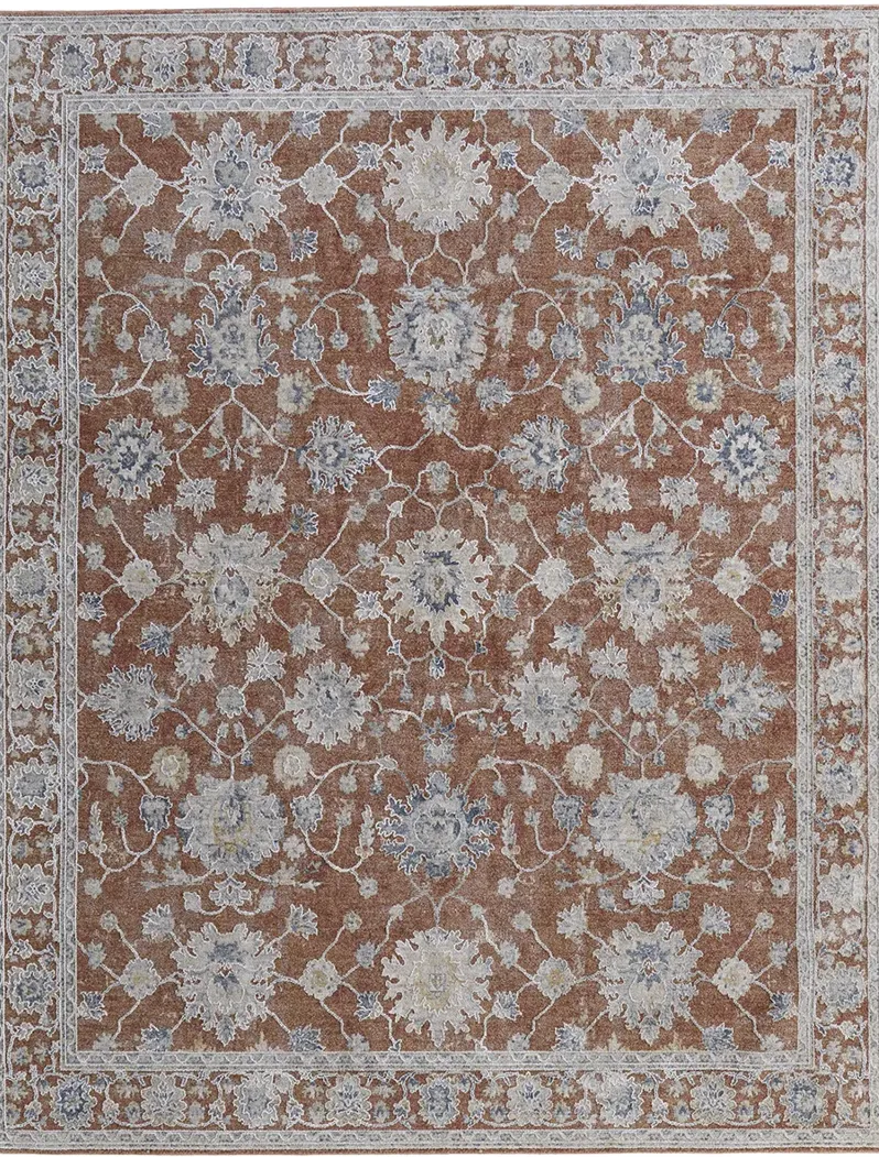 Pasha 39M7F 5' x 7'6" Red/Ivory/Blue Rug