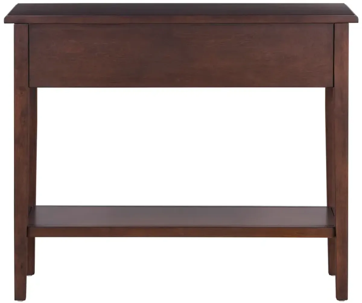 Merax Rustic Console Table with Drawers and Open Shelf