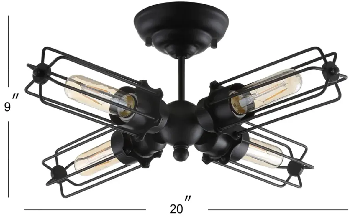 Chase Metal LED Flush Mount