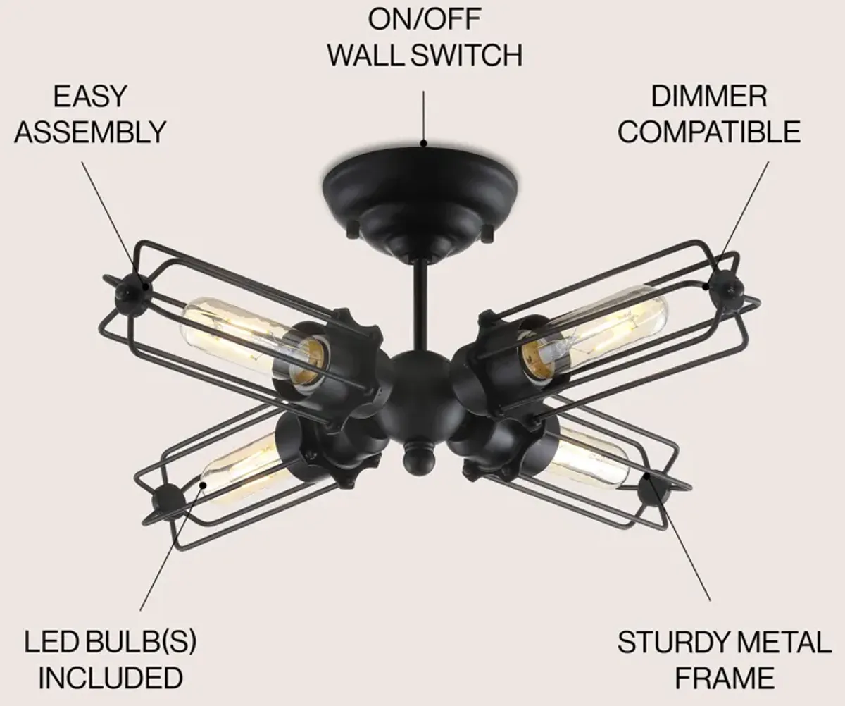 Chase Metal LED Flush Mount