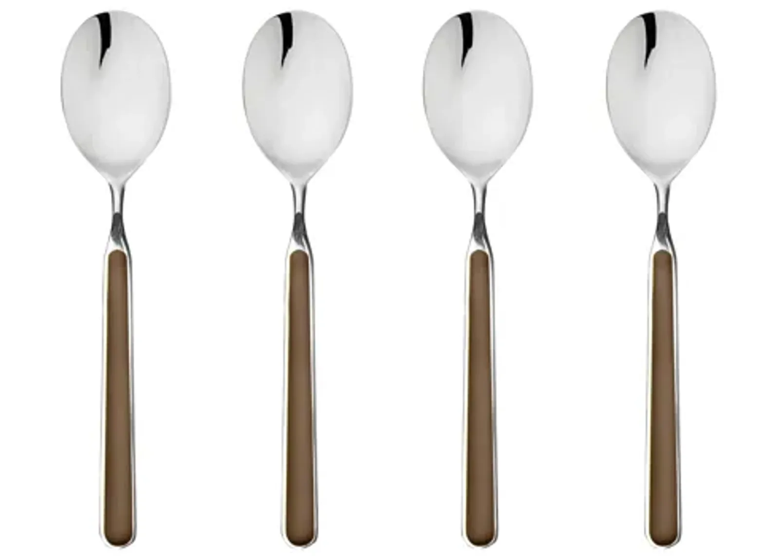 Fantasia 4-Piece Coffee Spoon Set in Tobacco