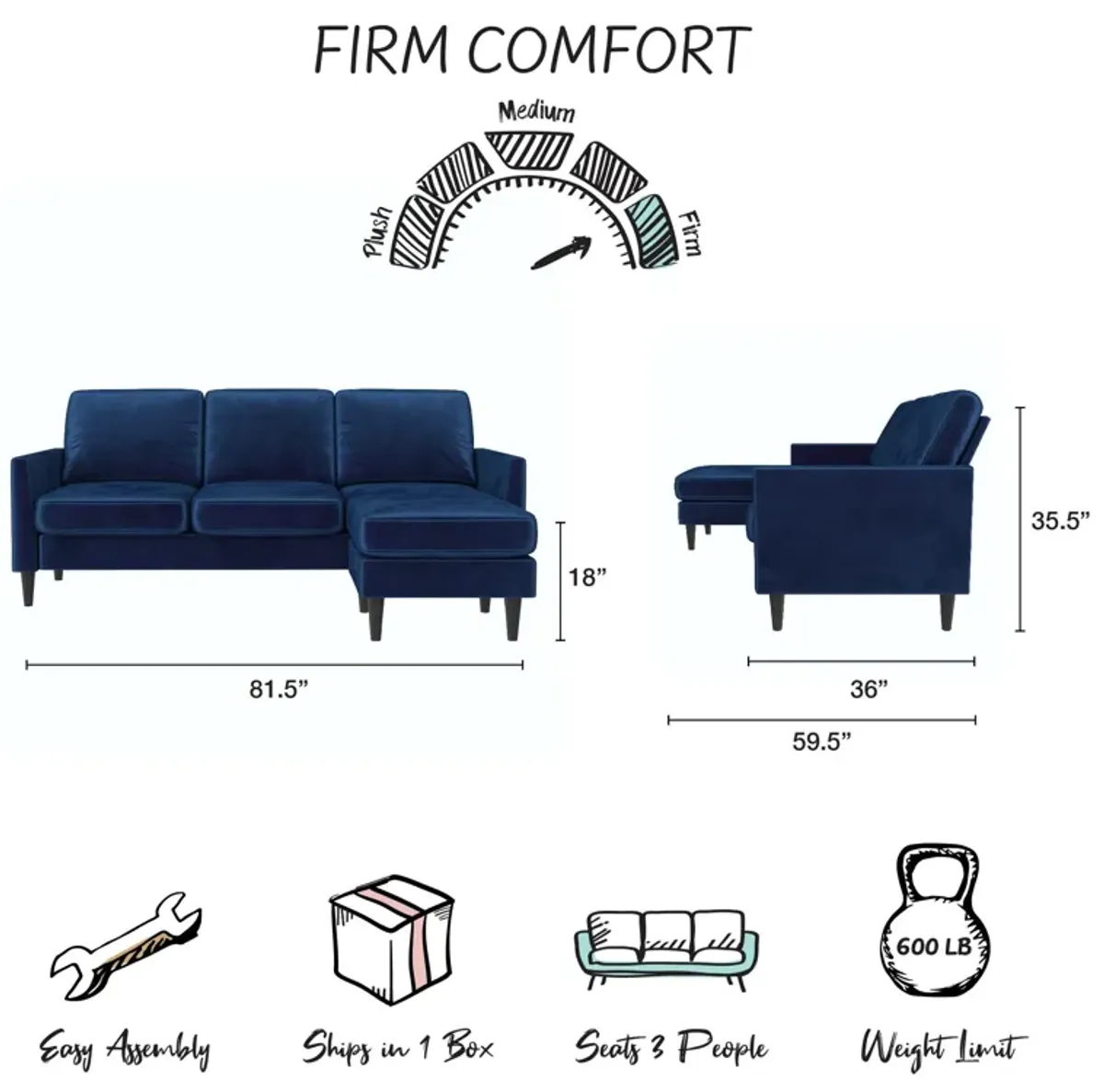 Mr. Kate Winston Reversible Sofa Sectional