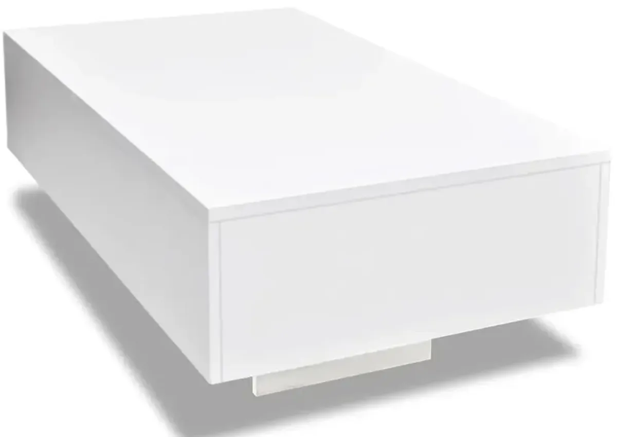 vidaXL Coffee Table High Gloss White