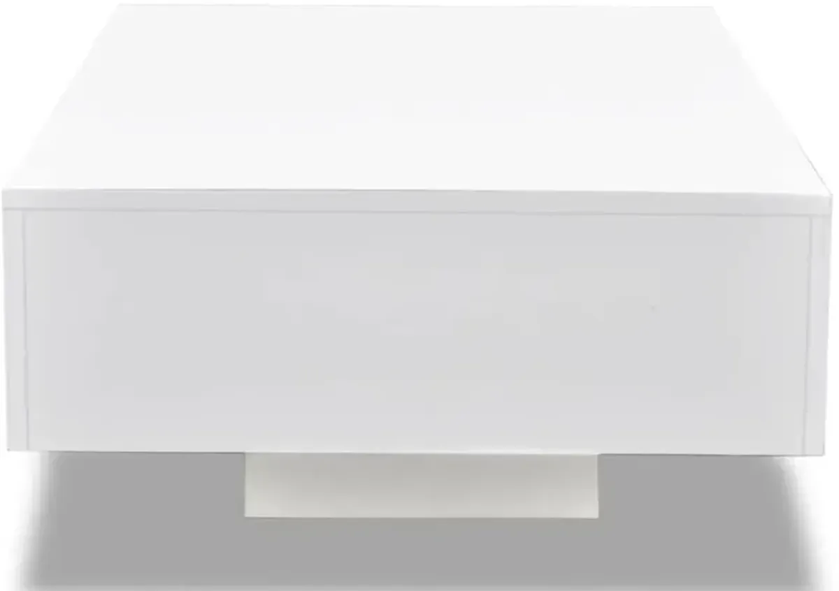 vidaXL Coffee Table High Gloss White