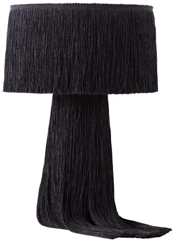 Belen Kox Luxurious Black Tassel Table Lamp, Belen Kox