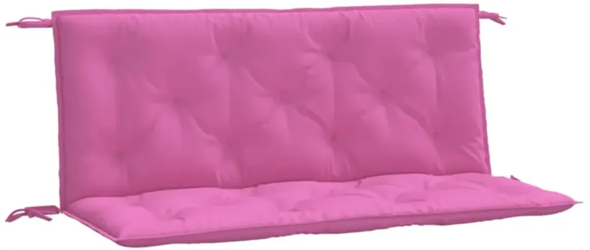 vidaXL Garden Bench Cushions 2pcs Pink 47.2"x19.7"x2.8" Fabric