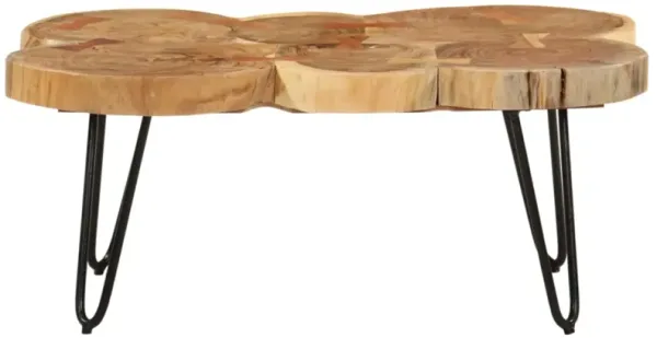 vidaXL Coffee Table 14.2" 6 Trunks Solid Wood Acacia
