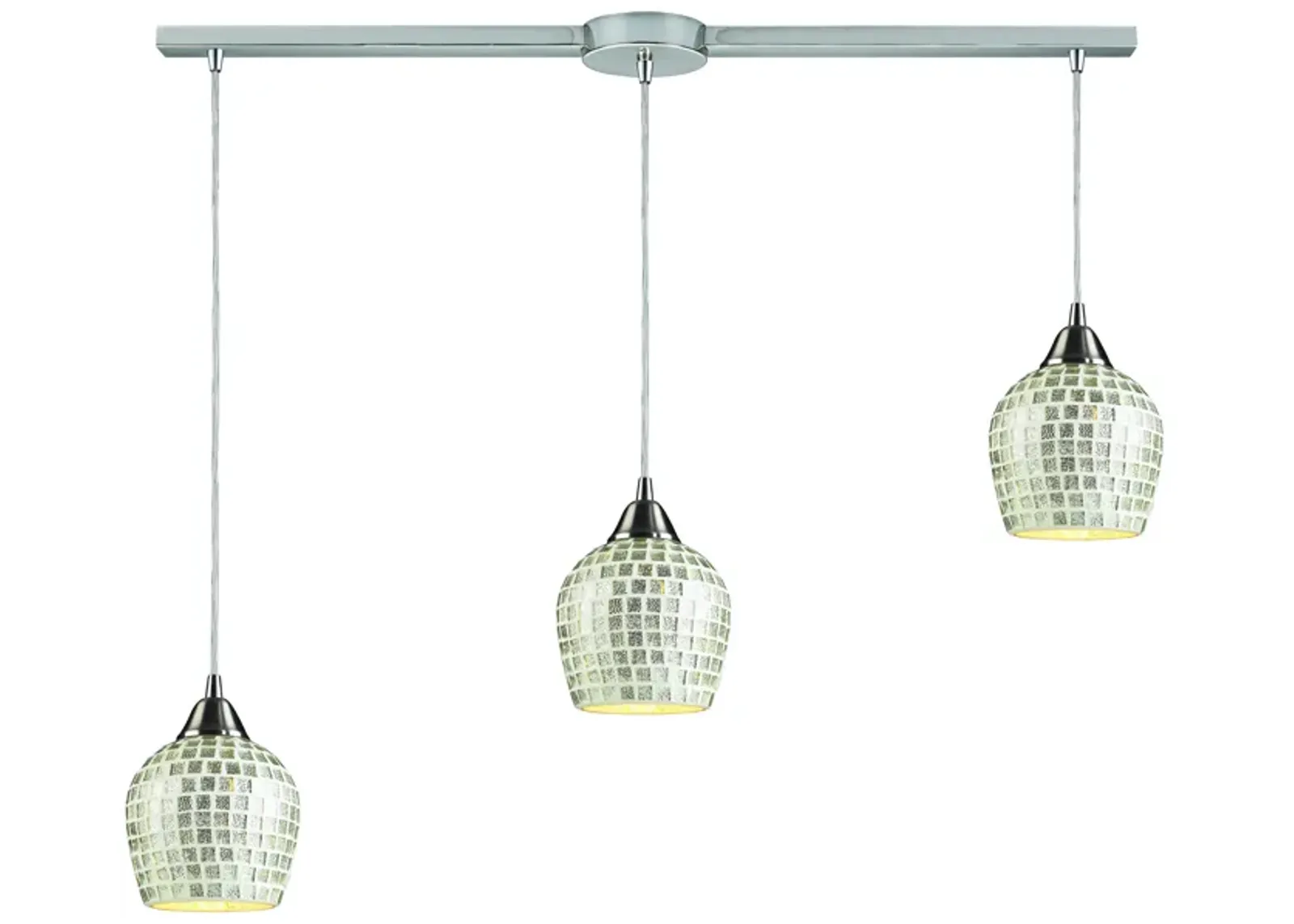 Fusion 36" Wide Configurable Multi Pendant - Silver