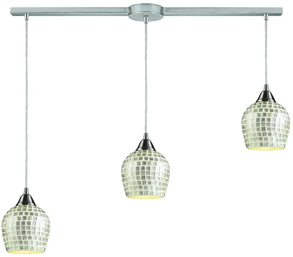 Fusion 36" Wide Configurable Multi Pendant - Silver