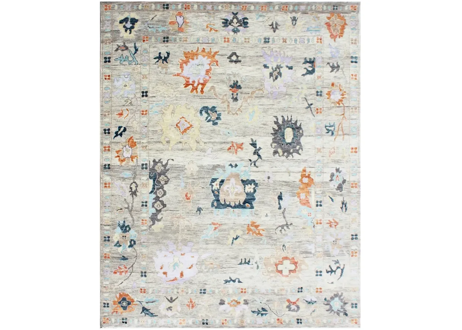 Samarkand SAM42621 Silver 10" x 14" Rug