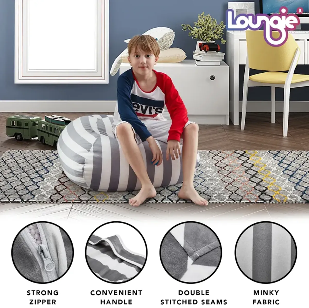 Loungie  Bean Bag Cover Microfiber 32"x32"