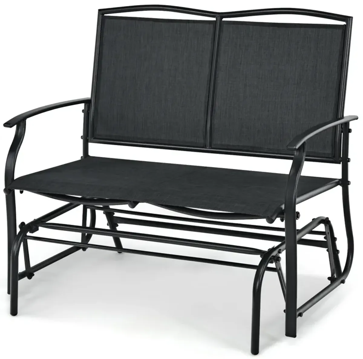 Iron Patio Rocking Chair for Outdoor Backyard and Lawn