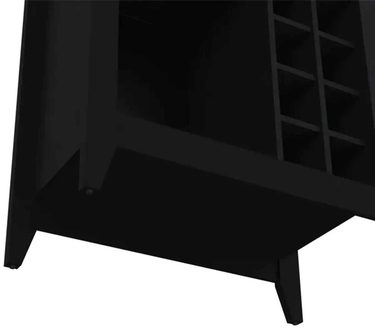 Bar Cabinet Castle, Living Room, Black