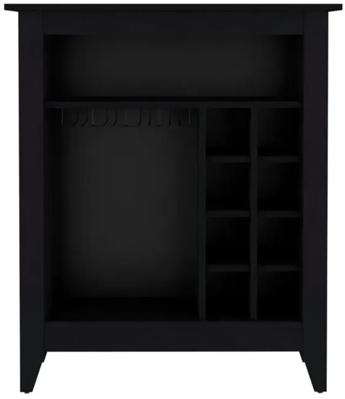 Bar Cabinet Castle, Living Room, Black