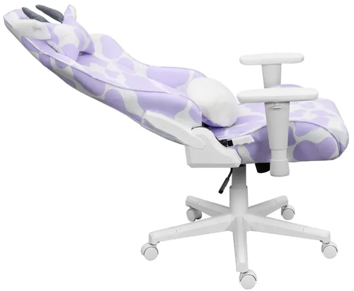 Techni Sport TS85 Lavender Print COW Series Gaming Chair