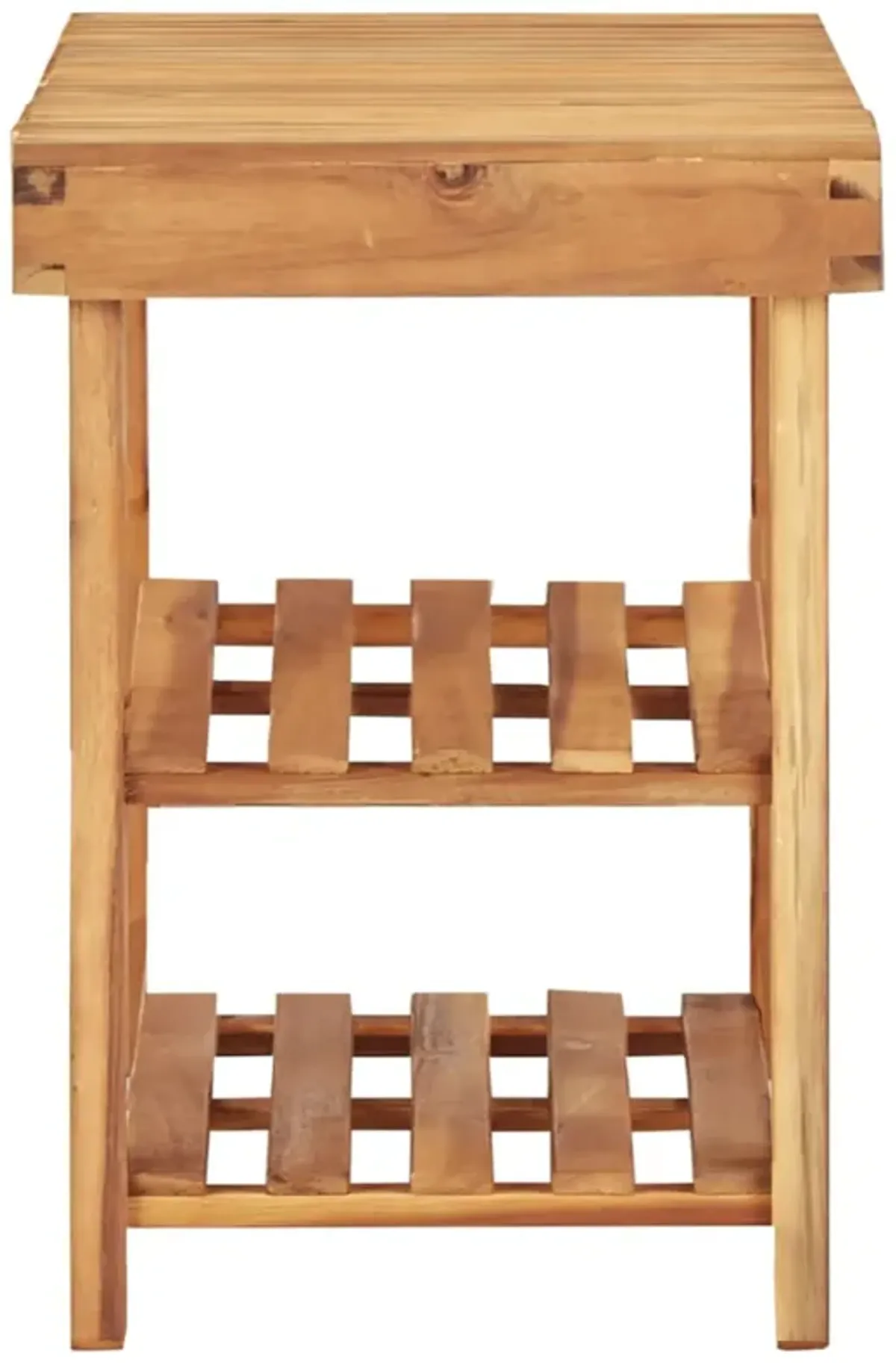 vidaXL Shoe Rack 35.4"x12.5"x18.1" Solid Acacia Wood